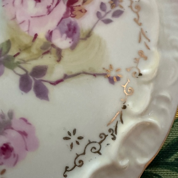 Porcelain Trivet or Plate - Royal Crown China - Chantilly Rose 6.25" - Picture 6 of 8